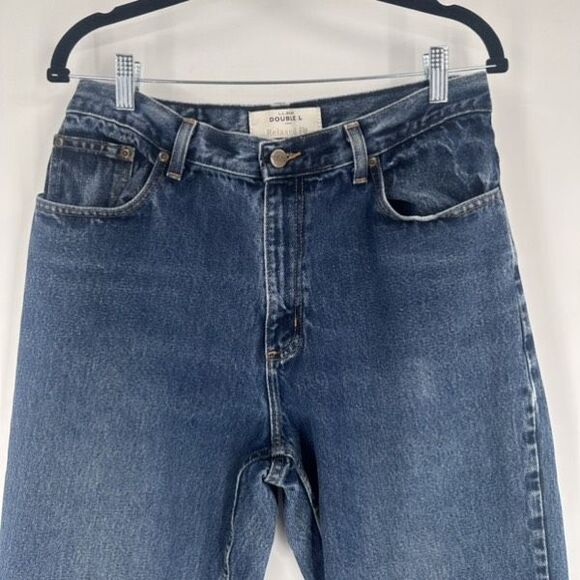 L.L. Bean Double L Faded Jeans Original Fit Size 14 Mom Jeans Hi Rise Medium Was - Picture 6 of 11